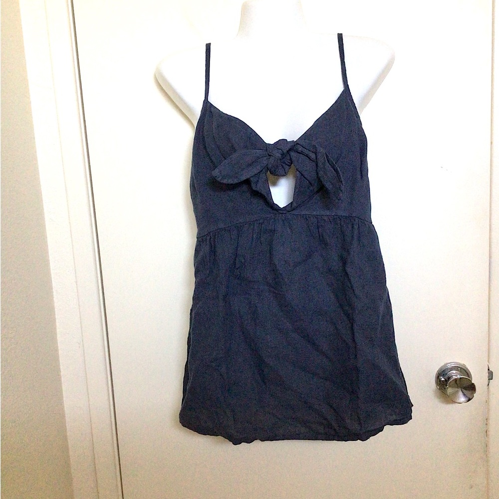 Terzo Millennio Navy Linen Top